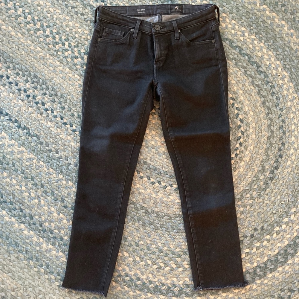 NWOT AG Adrian Goldschmied Black Cigarette Leg Jeans 25